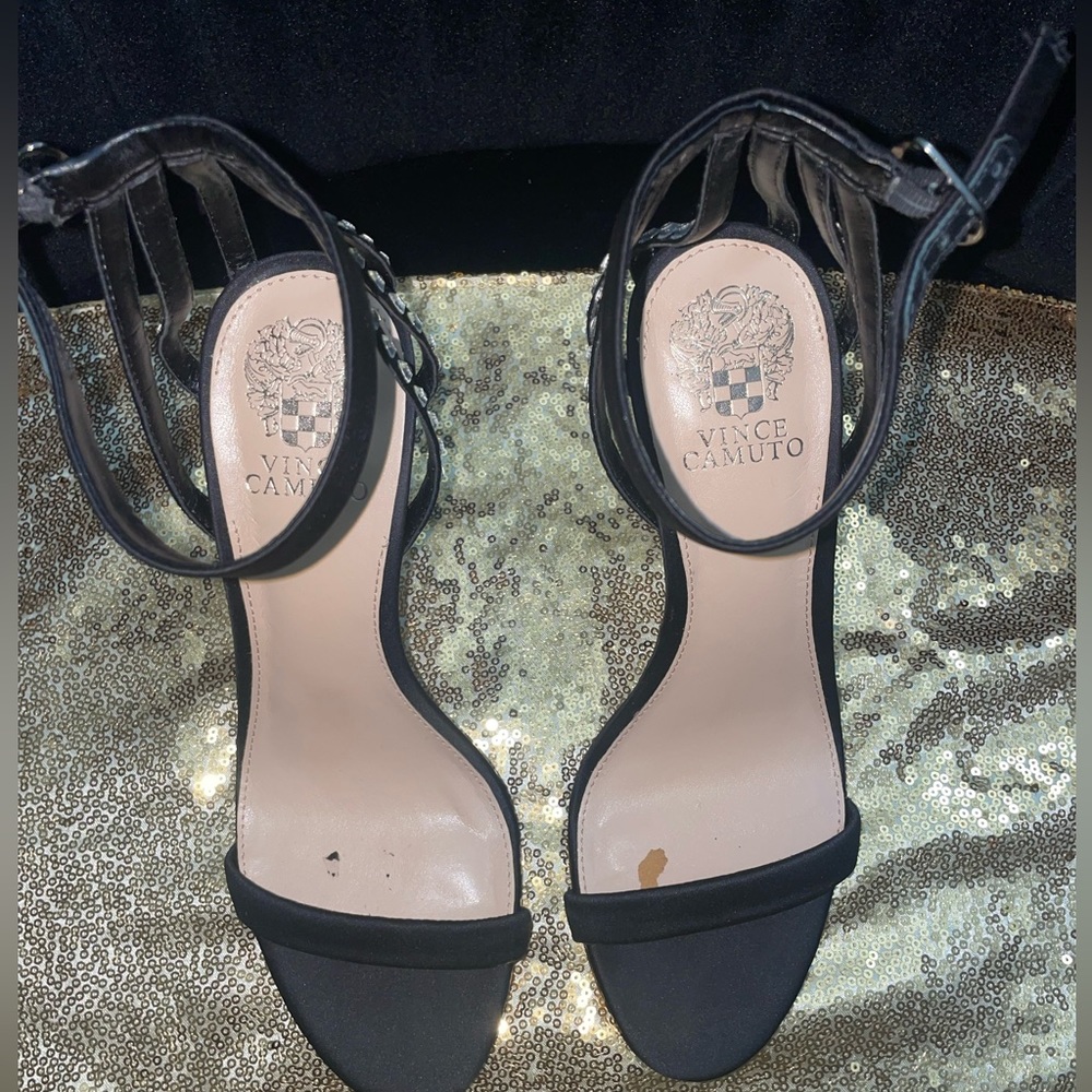 Vince Camuto Satin Daphery Sandal